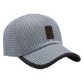 thumbnail image 3 of Gorra de béisbol de malla casual Gorra de béisbol ajustable al aire libre Suministros de viaje para acampar, 3 of 9