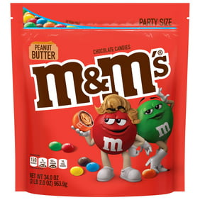 An Item Of M&M's Peanut Chocolate Candy Pantry Size plastic Jar (62 Oz ...
