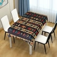 thumbnail image 4 of Yayeee Tablecloths 54" x 54" Rectangle Wrinkle Resistant Party Table Cover, Beige Geometric, 4 of 8