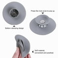 thumbnail image 4 of Silicone Sink Strainer Set - 3 Pack Bathroom Drain Cover Odor-Proof Rebound Saucer for Kitchen and Bathroom Anti-Clog Protection, 4 of 5
