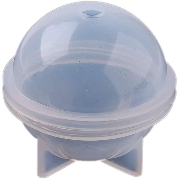 Silicone Molds Sphere Molds Resin Casting Molds For UV Resin Epoxy Resin Jewelry Making White 59x52mm Inner Diameter: 50mm