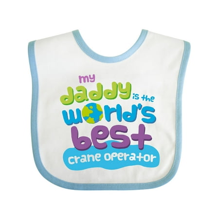 

Inktastic World’s Best Crane Operator Daddy Gift Baby Boy or Baby Girl Bib