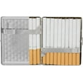 thumbnail image 3 of Silver Swirls (Full Pack 100s) Metal-Plated Cigarette Case & Stash Box, 3 of 3