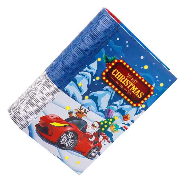 Juego de cajas de luces navideñas Injueey de madera decoración LED interior navideño