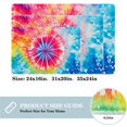thumbnail image 2 of Tie Dye Polyester Indoor Mat Non-Slip Area Rug Chair Rugs Machine Washable, 2 of 6