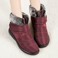 thumbnail image 6 of Puntoco Winter Warm Snow Boots Clearanc Women'S Snow Short Winter Cotton Plus Velvet Warm Red 7.5(38), 6 of 9