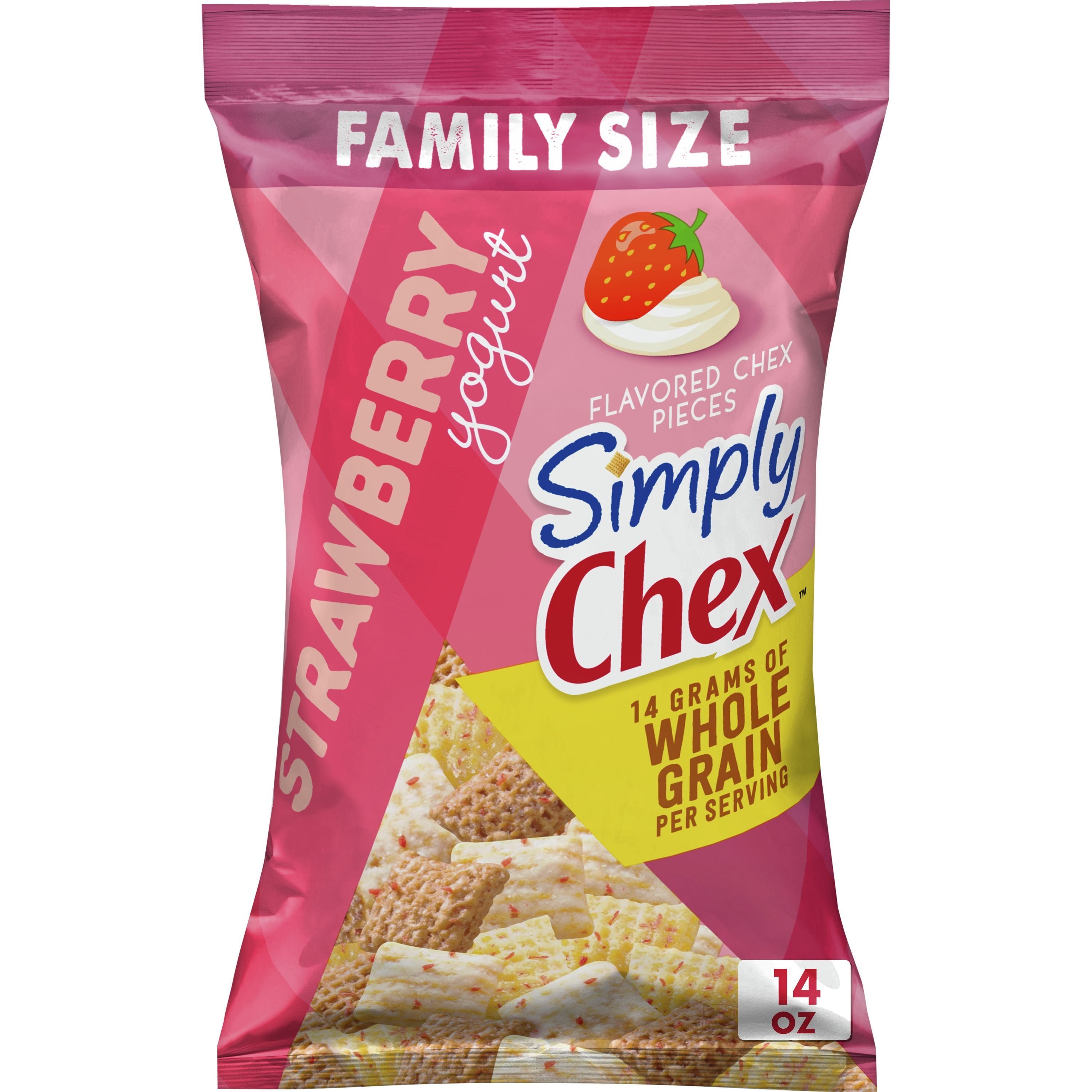 Simply Chex, Strawberry Yogurt Snack Mix, 14 oz Bag