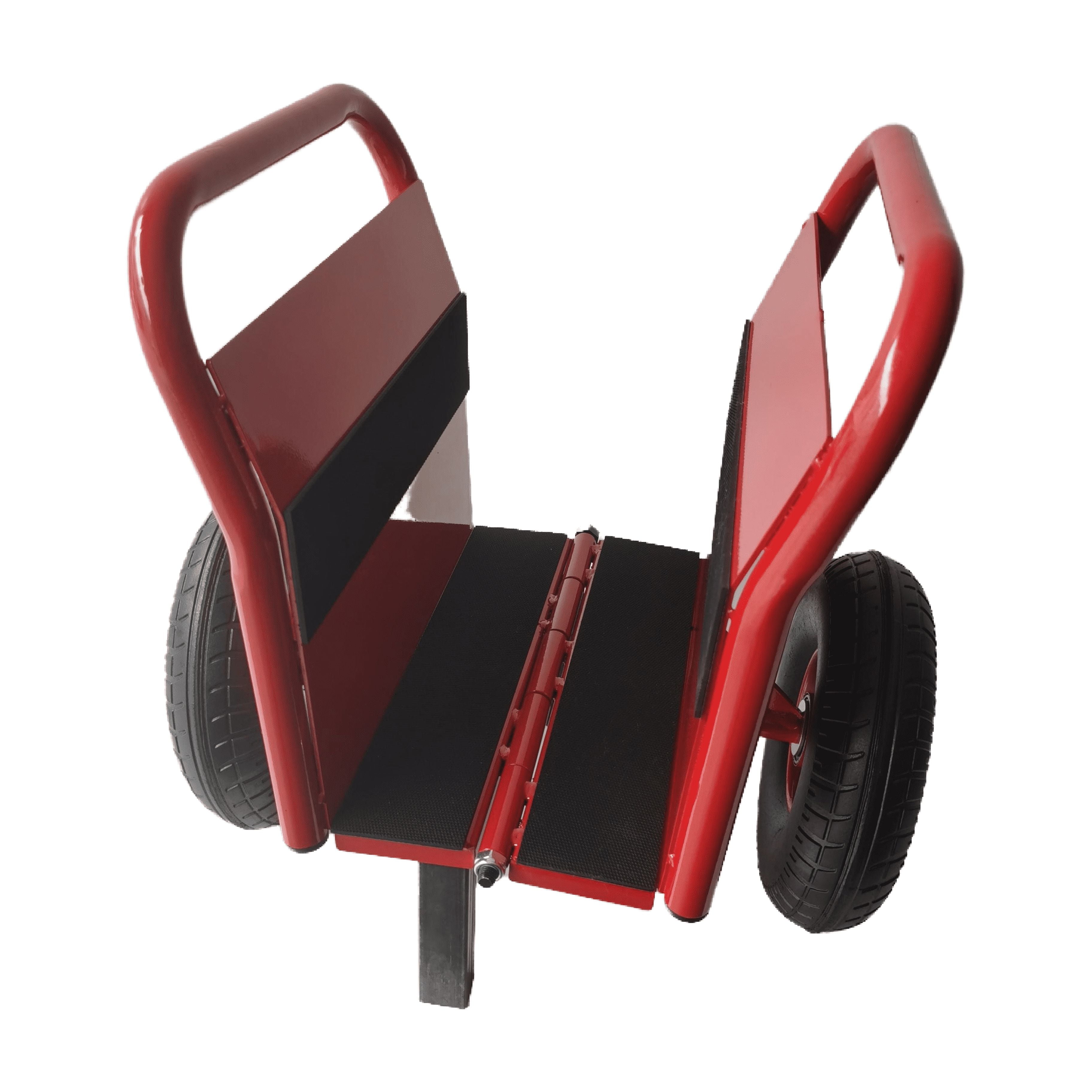 Olurrisa 1000 LB Capacity Panel Dolly with Auto-Clamp Design, Red Slab Cart with 10" Flat-Free Tires, All-Terrain Movement for Heavy Drywall and Construction Materials