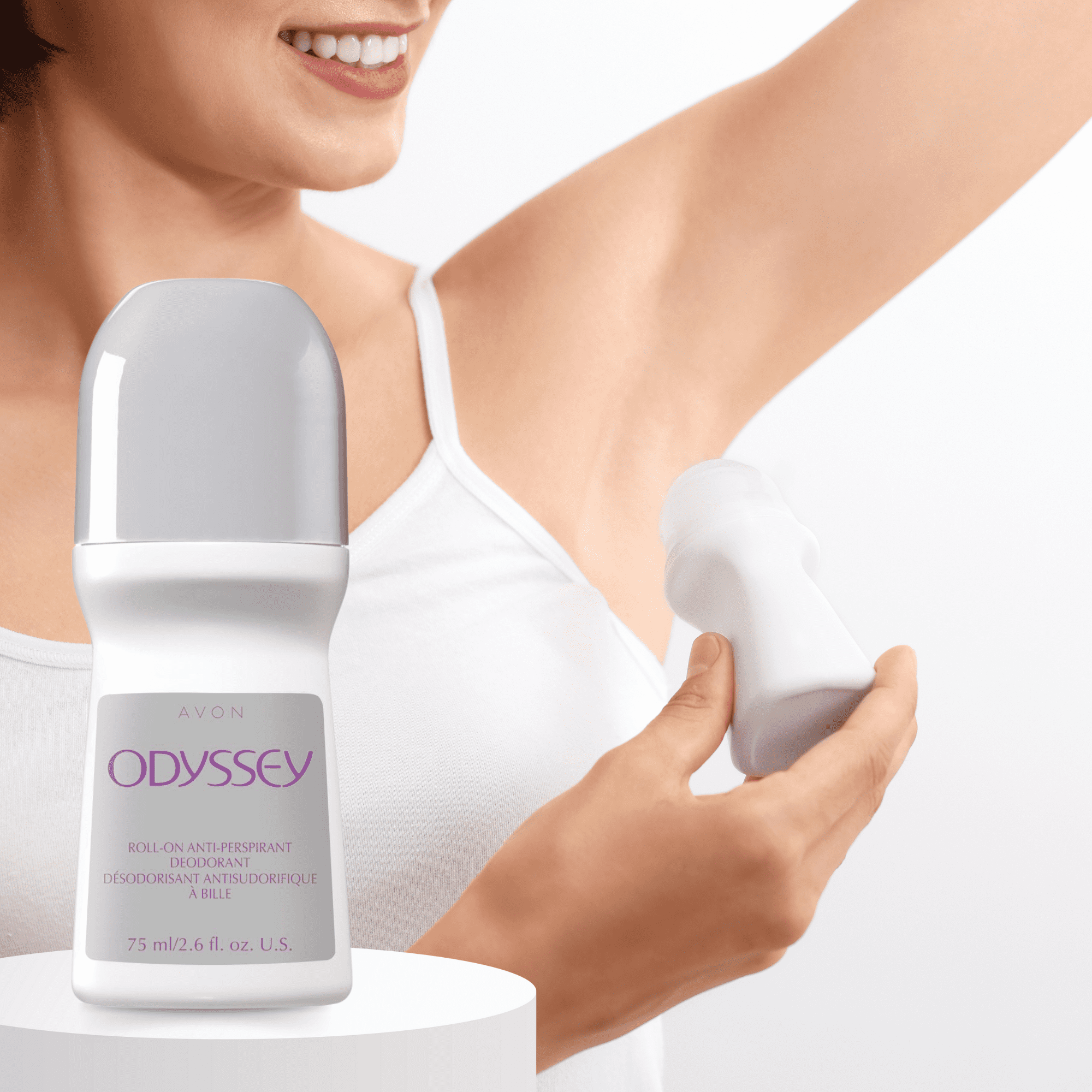 Avon Odyssey Roll-On Antiperspirant Deodorant, 2.6 fl oz Long-Lasting (12-Pack)