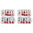 thumbnail image 1 of 10 Unids/set Señuelo Pesca Con Cuchara Plantilla Metal Cebo Artificial Caja Anzuelos Triples, 1 of 6