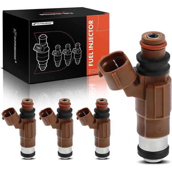 A-Premium Fuel Injectors Compatible with Mazda Protege 1999-2000 L4 1.8L, 626 2000-2002 L4 2.0L, Gas, Set of 4