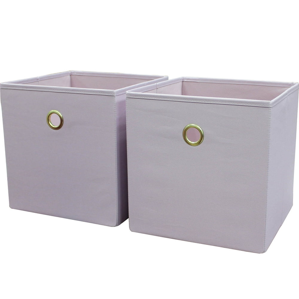 Mainstays Collapsible Fabric Cube Storage Bins (10.5" x 10.5"), Set of