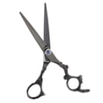 thumbnail image 1 of Tijeras de Peluquería Macarena Acero Inoxidable Tijeras para Adelgazar Negro, 1 of 8