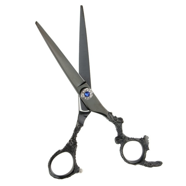 Tijeras de Peluquería Macarena Acero Inoxidable Tijeras para Adelgazar Negro