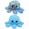 thumbnail image 3 of Juguete de peluche de animal reversible suave para niños Lindo muñeco con tapa de doble cara Juguete para niños Regalo Lentejuelas azul + punto azul, 3 of 5