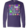 thumbnail image 3 of Inktastic 100 Days of School Pastel Stars Long Sleeve T-Shirt, 3 of 5