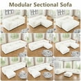 thumbnail image 2 of Luxurious Chenille 6-Piece Modular Sectional Sofa with Storage for Living Room, 2 of 10