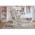thumbnail image 4 of AFG Alice Glider Chair & Ottoman with Pillow, White Finish with Gray Cushions, 4 of 9