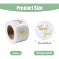 thumbnail image 2 of 1500 Pcs 3 Roll Thank You Stickers PVC Envelope Stickers Clear Sticker Self Adhesive Envelope Seal Labels for Small Business Packing Wedding Party Dessert Snack Bag Guest Gift 1 Inch, 2 of 8