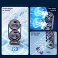 thumbnail image 5 of Dual Head Portable Fan, Adjustable Double Airflow, Three Speed Cooling Device, Strong Wind Circulation System, USB Rechargeable Table Fan, Home Office Camping Use, 5 of 6