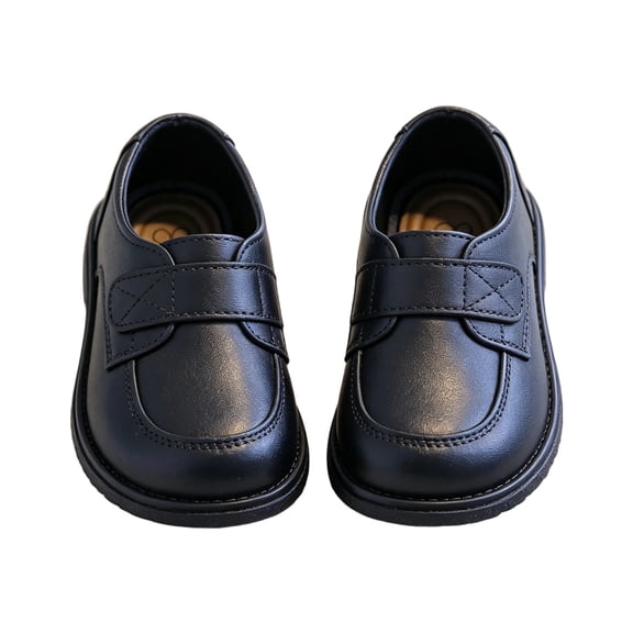 OOOUM Boys Dress Shoes Classic Soft Sole Slip-On Oxford Loafers School Uniform Casual Shoes,CN:29