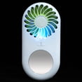 thumbnail image 2 of Mini Ventilador, Con Diseño De Espejo, Ventilador De Mano Recargable Por USB, Fuerte Viento Para La Familia, Viajes Al Aire Libre, Uso De Camping Para Coche, Cochecitos, Armarios OTVIAP Verde, 2 of 8