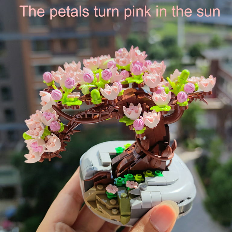 Nacams Mini Brick Cherry Blossom Bonsai Model 426 Pieces Creative