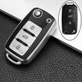 thumbnail image 4 of VOLKSWAGEN funda de piel+tpu para llave de coche vw vw polo golf mk6 mk7 touran scirocco jetta accesorios, 4 of 4