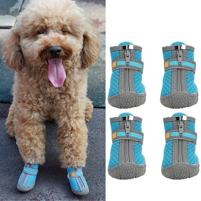 Dog Shoes Lightweight Outdoor Breathable High Elasticity Adjustable Non-Slip Boots Pet Accessory For Small Puppy Dogs