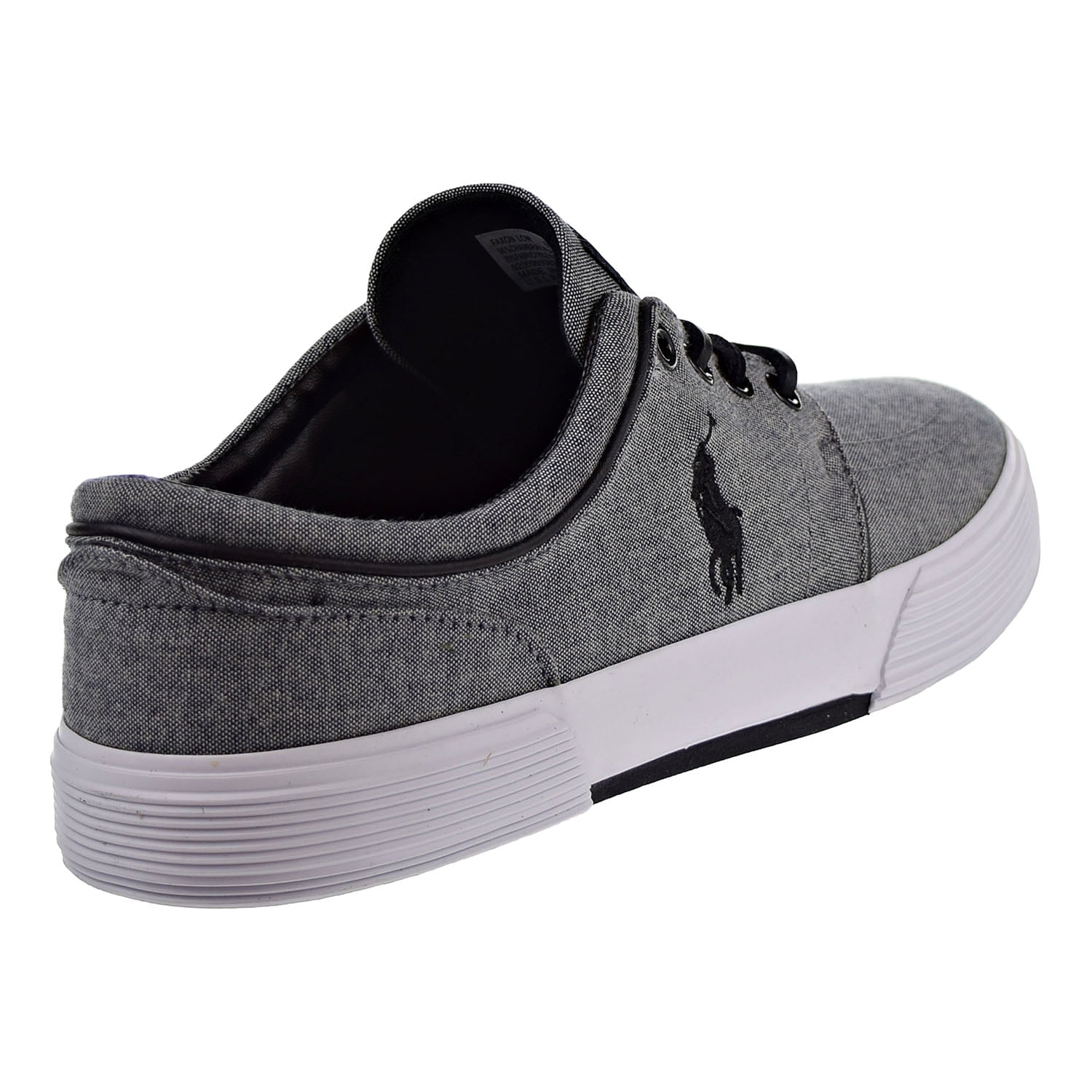 Polo Ralph Lauren Men's Faxon Low Sneaker Grey / Pure Black