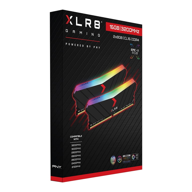 Comparer Les Prix : PNY Module Mémoire RAM XLR8 Gaming Epic-X RGB DDR4 3200mhz 1x16gb Md16gd4320016xrgb 3154 Social