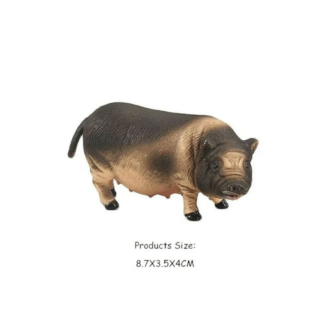 Simulation Pig Figures Boar Sows Piglets Warthog Farm Animals Toy Plastic Models Anime Action Figure Kids Toys for Children Gift