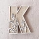 thumbnail image 1 of Letras de madera de 5 pulgadas - Se pueden pintar, 26 letras, para decoración de pared/habitación infantil/señales de nombres de boda, 1 of 2