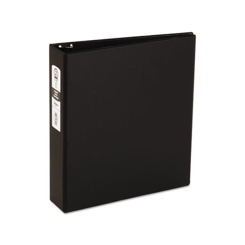 Economy Non-View Binder with Round Rings 3 Rings, 2" Capacity, 11 x 8.5, Black, 3501