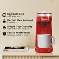 thumbnail image 3 of CHULUX Mini Single Serve Coffee Maker for K Pod & Ground Coffee,Travel One Cup Coffee Pot Machine, New, 3 of 12