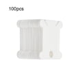 thumbnail image 4 of Toystoory Tablero de bobinado, bobinas de hilo dental, carrete de cable de larga duración, accesorios de tejer simplemente usados, suministros Artesanía Blanco 100 piezas, 4 of 6