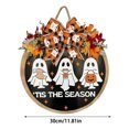 thumbnail image 3 of Beads Decorative Stained Glass Birds 22 Large Christmas Frosted Garland 4ft Bulk Christmas Decorations Halloween Door Hanger Wooden & Fabric Specters With Maple Leaves For Seasonal (30cm Holiday, 3 of 4