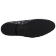 thumbnail image 6 of Santimon Mens Dress Shoes Paillette Loafers Metallic Slip-On Casual Business Shoes Black 6.5 US, 6 of 7