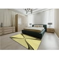 thumbnail image 5 of Ahgly Company Machine Washable Indoor Square Transitional Sun Yellow Area Rugs, 8' Square, 5 of 7