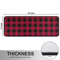 thumbnail image 5 of Kitchen Rugs Sets Of 2,Red Black Plaid Checkered Pattern Anti Fatigue Kitchen Mat Rugs Non Slip Washable,Decorative Kitchen Floor Mats for Kitchen,Sink,Laundry,17"x47"+17"x47", 5 of 5