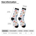 thumbnail image 4 of Goofa Watercolor Nautical Printed Men's Crew Socks, Soft Durable Breathable Moisture-Wicking with Odor Control Cotton socks, 4 of 9