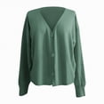 thumbnail image 5 of Towmus Cardigan Sweaters for Women Long Sleeve Open Front Button Down V Neck Soild Color Knit Cardigans Tops Outwear, 5 of 5