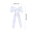 thumbnail image 3 of OCCOA Velvet Bow Christmas Tree Wreath Decorative Pre-Tied Ribbon Ornament for Door Mantel Window Gift Wrapping Home Party Decor Xmas Present, White, 3 of 6