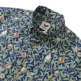thumbnail image 2 of YIUME Men's Hawaiian Shirt Birds and Pomegranates Print Cotton Button-down Short Sleeve Aloha Shirt, 2 of 7