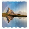 thumbnail image 3 of Ambesonne Colorful Shower Curtain, Rainbow over Mountain, 69"Wx70"L, Multicolor, 3 of 5