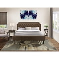 thumbnail image 2 of East West Furniture Granbury 2-Piece Wooden King Bedroom Set in Brown & Jacobean, 2 of 8