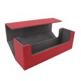 thumbnail image 1 of Card Storage Box, PU Leather Magnetic Closure Large Capacity Deck for 400+ Cards, with Felt Lining and Elegant Design, 1 of 7
