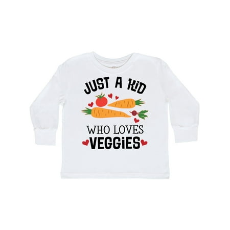 

Inktastic Vegan Vegetarian Gift for Kids Gift Toddler Boy or Toddler Girl Long Sleeve T-Shirt