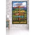 thumbnail image 3 of Sunriver, Oregon, Destination Signpost (36x54 Giclee Gallery Art Print, Vivid Textured Wall Decor), 3 of 3