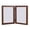 6 inch_Brown two couplets, variant on 2/3 Picture Frame Foldable Hinged Collage Picture Frame Stand on Desktop Folding Photo Frames for Tabletop Display